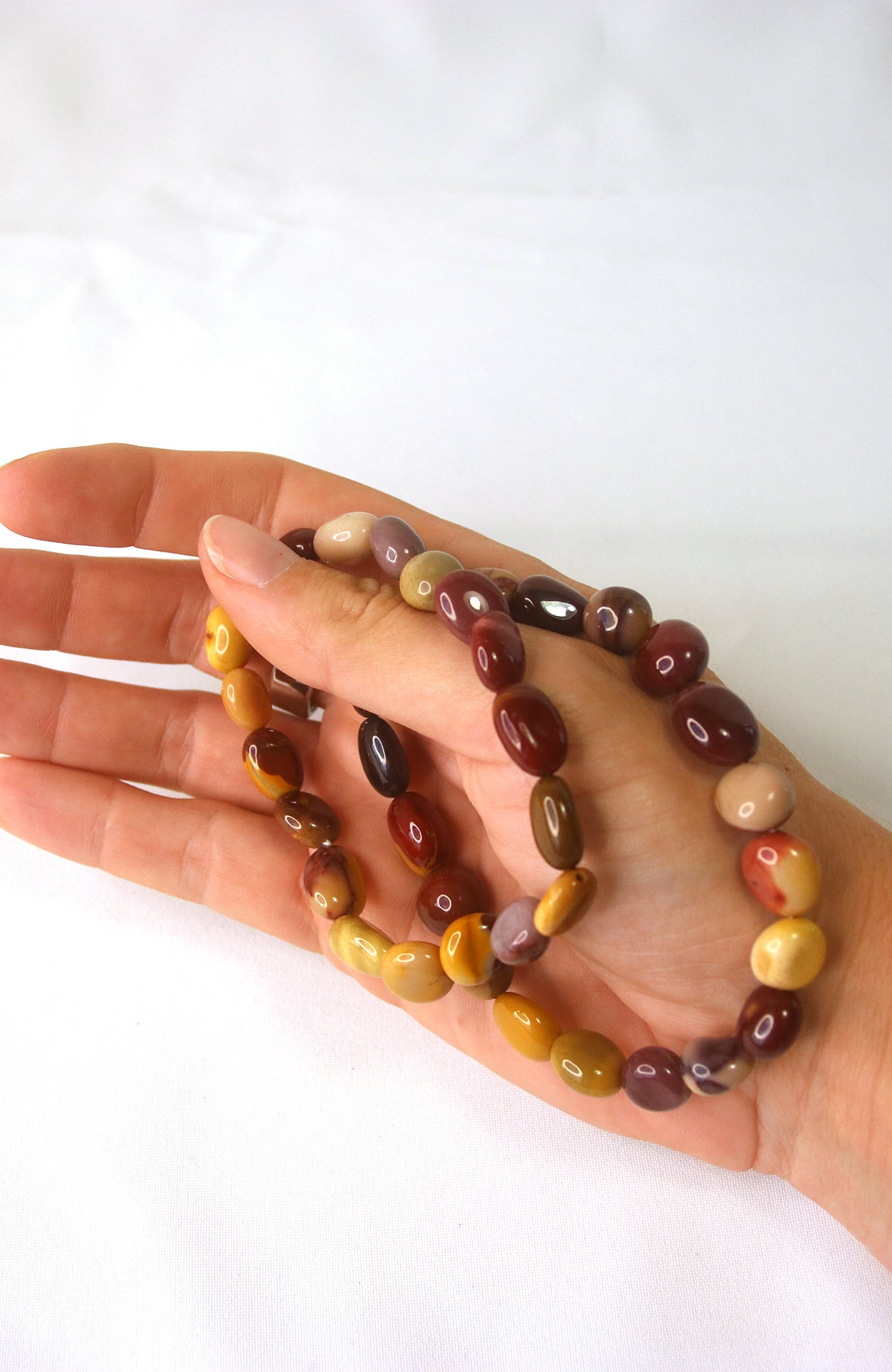 Mookaite 8-10mm Nugget Bracelet for wrists up to 20cm